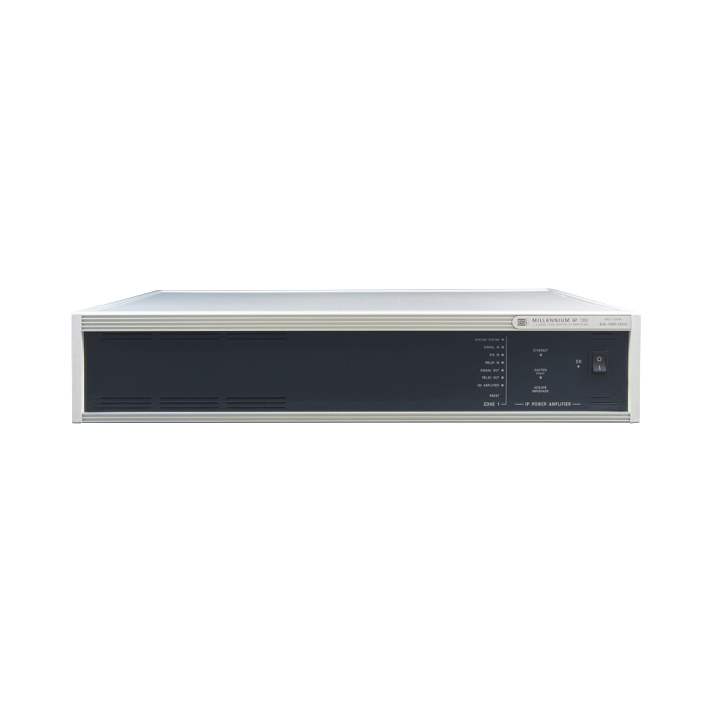 ETAPA DE POTENCIA DIGITAL 1x240W 100V  MILLENNIUM IP CON CONECTIVIDAD IP LAN, SUPERVISON, CALIDAD DE SONIDO HQ PARA 1 ZONA, EN FORMATO RACK 2U