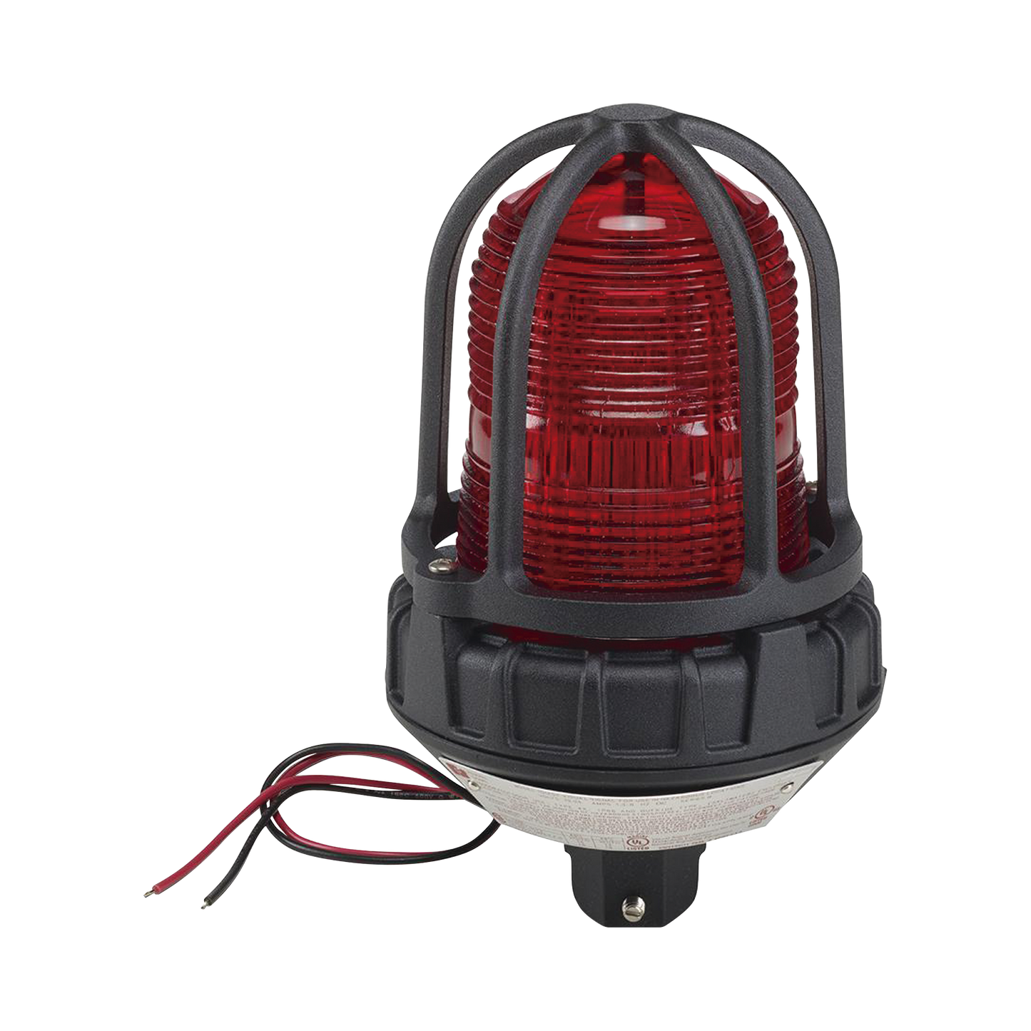 Luz estroboscópica para ubicaciónes peligrosas,  montaje tipo tubo, 12-24Vcc, rojo