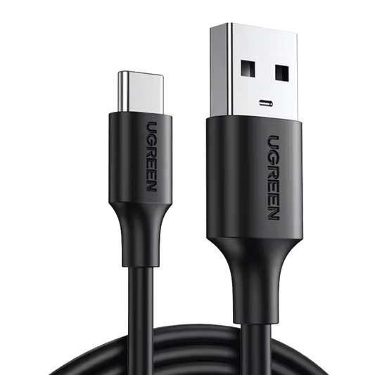 Cable USB-A a USB-C | 1 Metro | Carga y Sincronización de Datos | Carga Rápida 60W | Datos 5 Gbps | QC 3.0/2.0 | FPC | AFC | Protección Integrada | Duradero y Flexible| Caja ABS | Cubierta de TPE | Color Negro | 2 años de Garan