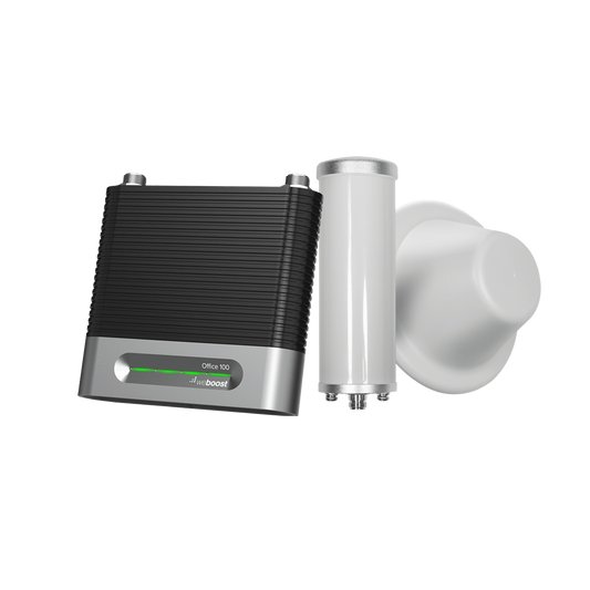KIT Amplificador de Señal Celular 4G/ 3G, OFFICE 100 | Mejora la Señal Celular de Múltiples Operadores | Cubre áreas de hasta 3000 metros cuadrados