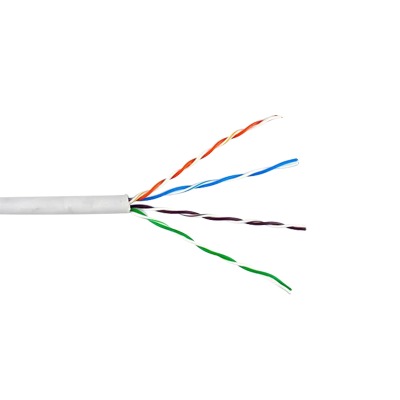 Bobina de Cable de 305 Metros UTP Cat6 Riser / Color Blanco / Uso en INTERIOR / UL, CMR, Probado a 350 Mhz / Para Aplicaciones de CCTV, Redes de datos, IP megapixel, Control RS485