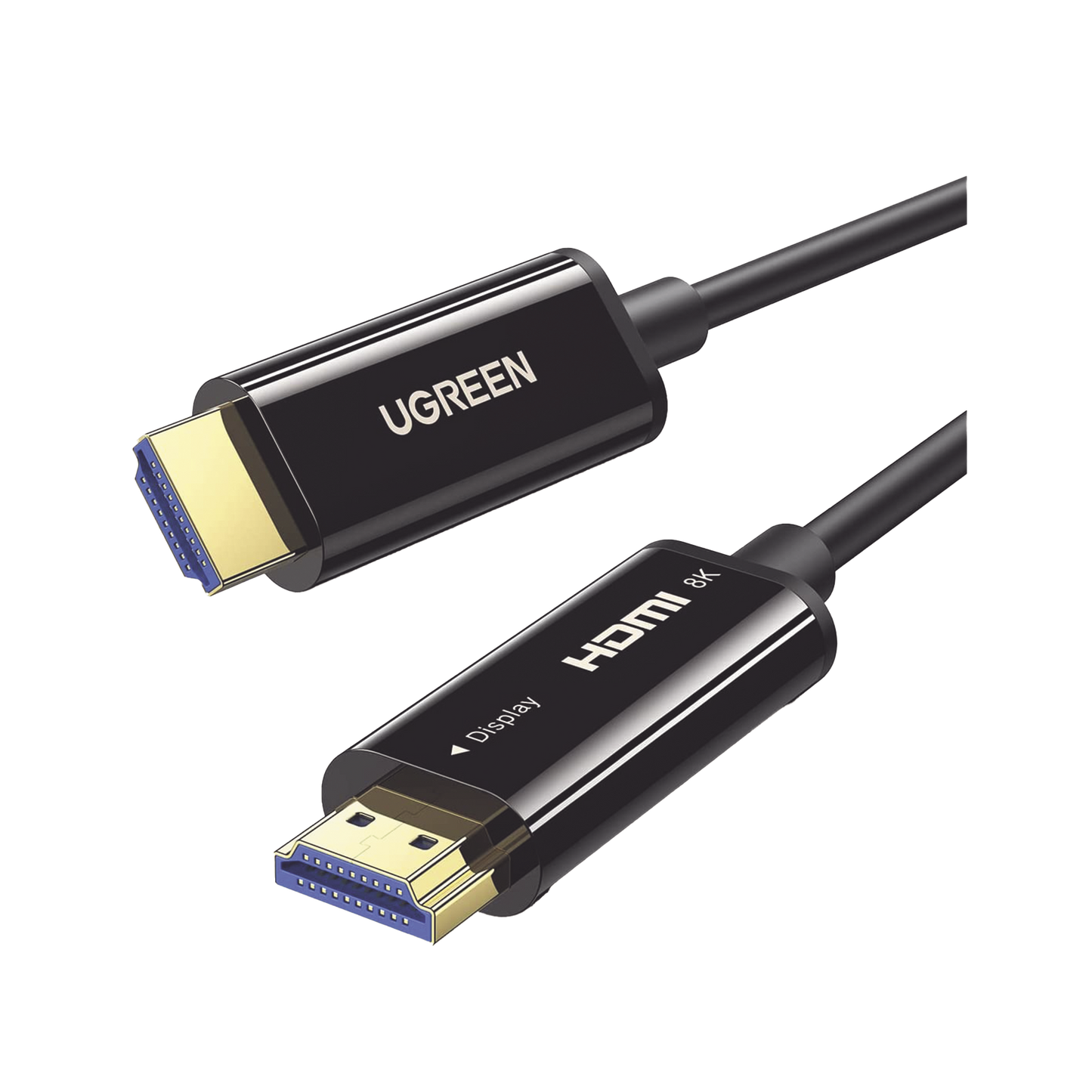 Cable HDMI de 20 Metros por Fibra Óptica 8K@60Hz / Fibra de 4 núcleos + Cobre estañado de 7 núcleos / Compatible con HDMI 2.1 / Alta velocidad 18 Gbps / 3D / HDR / Caja de Aleacion Zinc / Premium