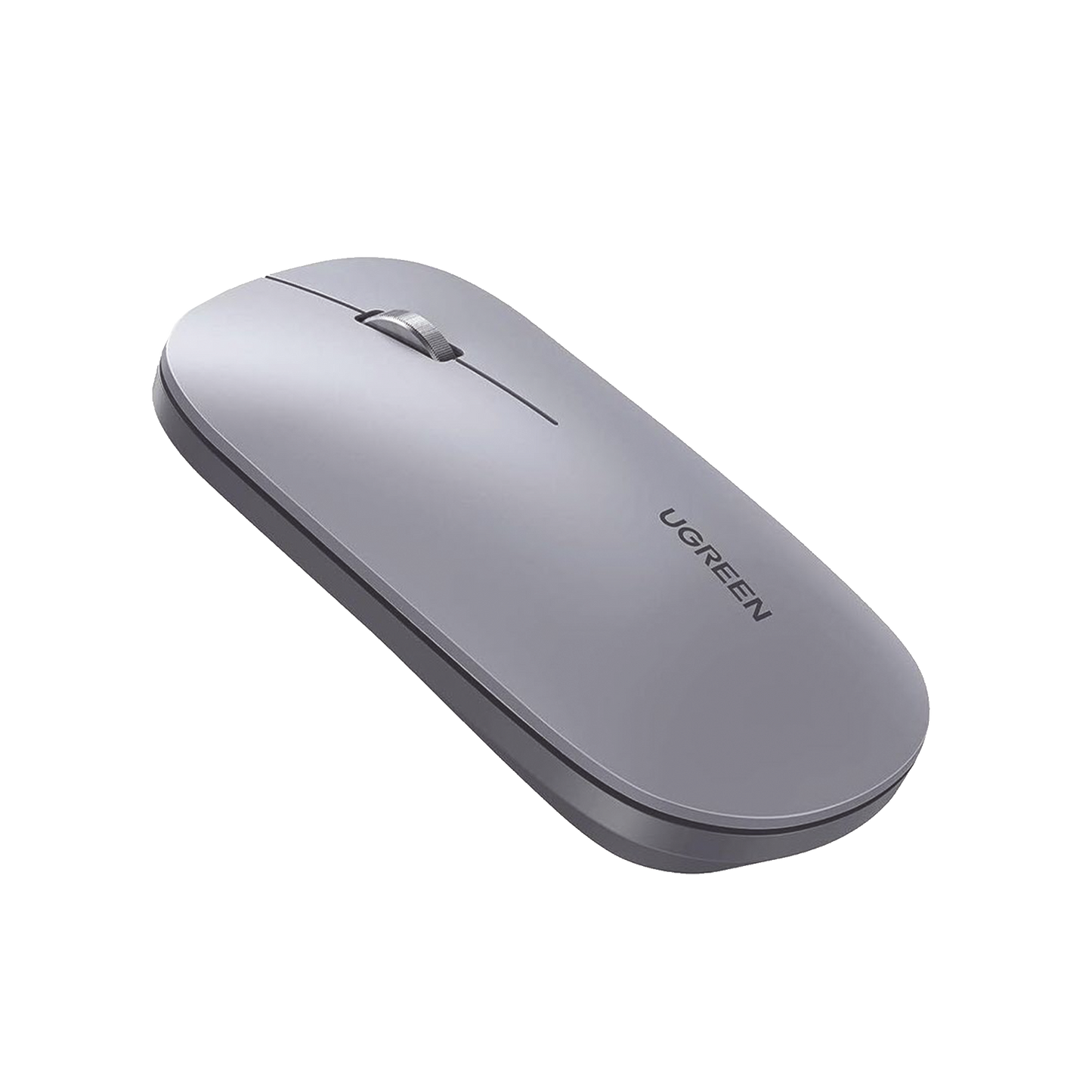 Mouse inalámbrico 2.4 GHz / Ultra Delgado y Silencioso / DPI 1000/1600/2000/4000 (Ajustable) / Alcance 10m / Scroll de Aluminio / Adaptable a diferentes superficies / Diseño suave al tacto / Contiene Receptor USB / Color Gris