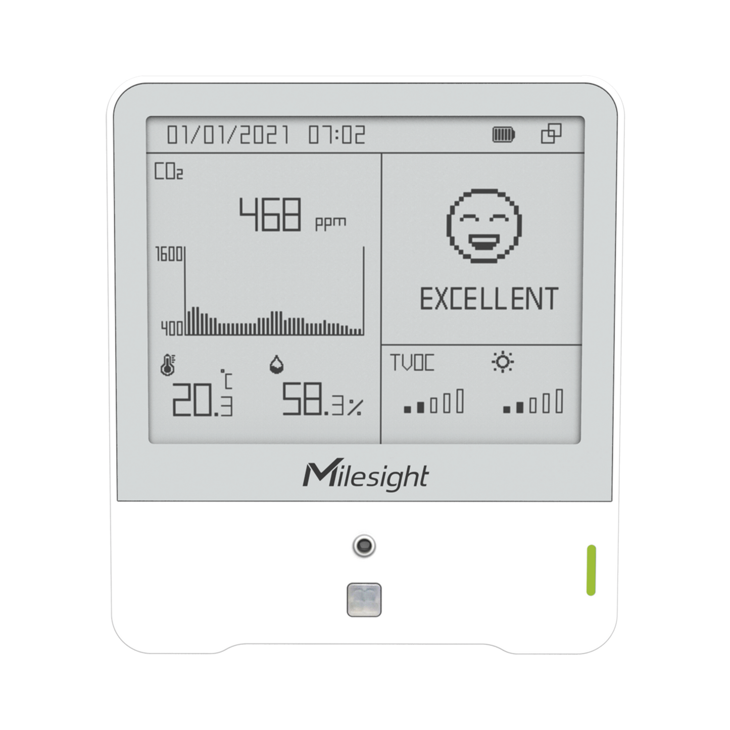 Display LoRaWAN con sensor de temperatura, humedad y calidad del aire