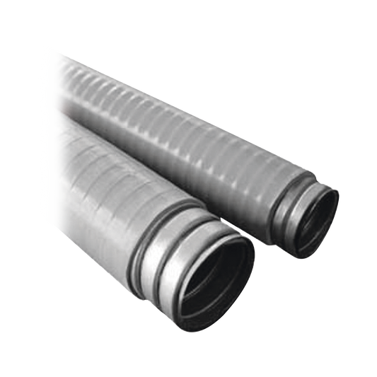 Tubo Flexible tipo Liquidtight de 1 1/4" (32 mm). Acero + Forro PVC. Rollo de 30 Metros.