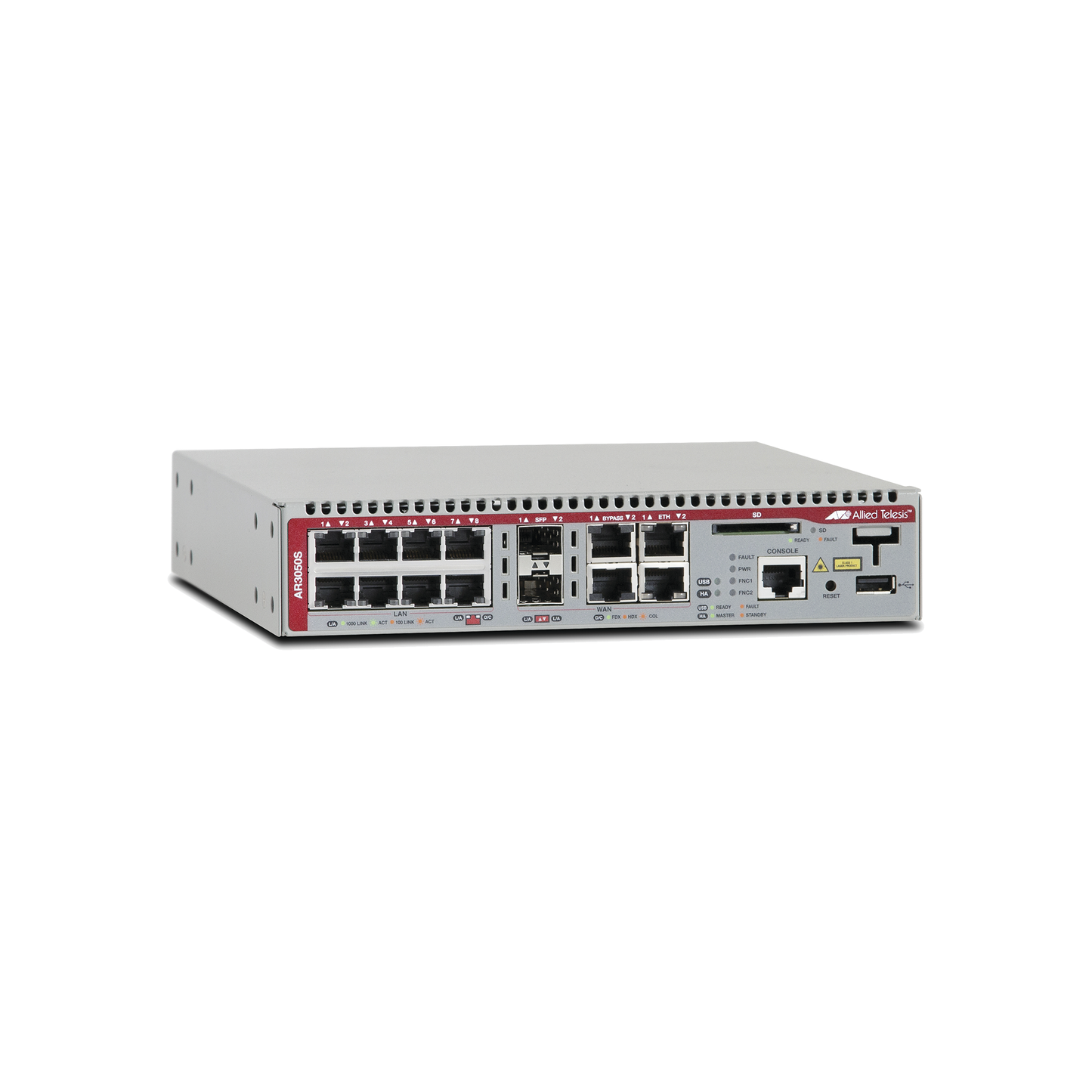 Firewall de Nueva Generación, con 2 puertos WAN Gigabit Combo + 8 puertos LAN Gigabit
