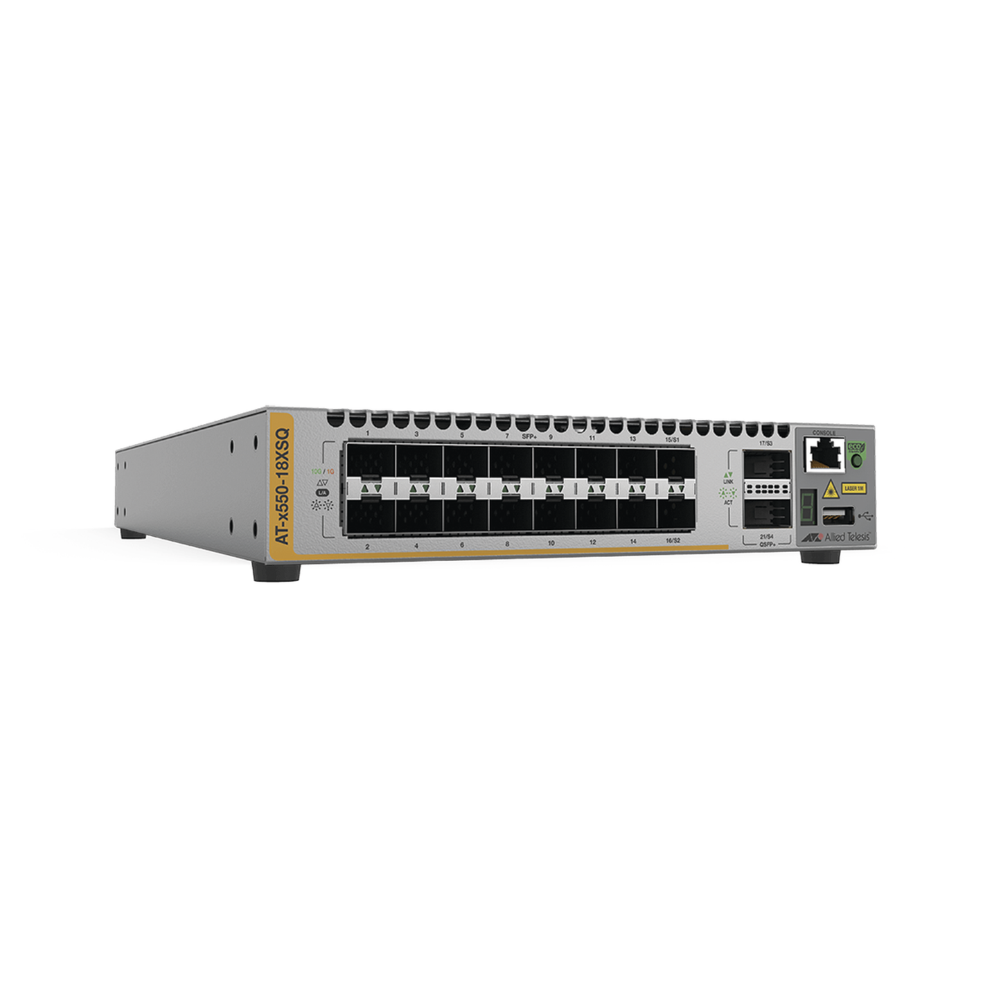Switch Stackeable Inteligente Capa 3, 16x 1/10G SFP+ y 2x 40G QSFP