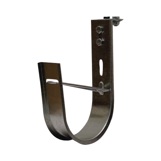 Soporte (Gancho) tipo J-Hook, hasta 7 cables Cat6, ideal para soportar cableado en los espacios de manipulación al aire, Para instalación en interior