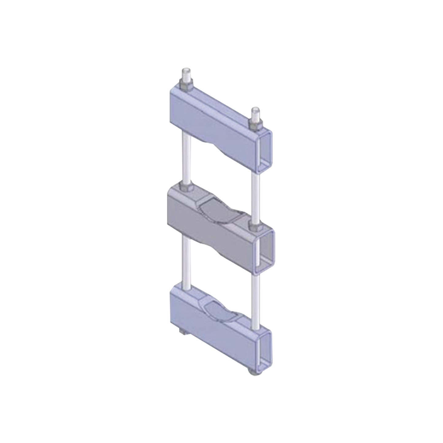 Herraje Sencillo de Montaje para Antena o Mástil con diámetros de 5 pulg. (8.89-14.13 cm.).