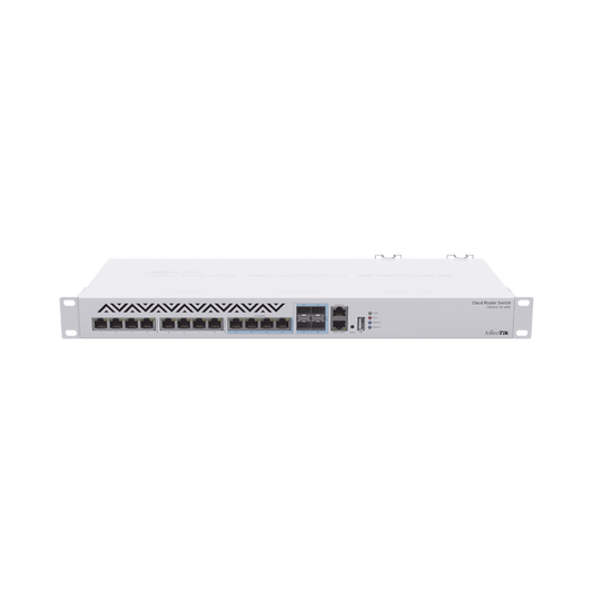 (CRS312-4C+8XG-RM) Cloud Router Switch 8 Puertos 10G RJ45, 4 compartidos RJ45/SFP+