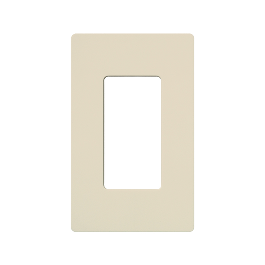 Placa de pared 1 espacio, para atenuador (dimmer), switch ó control remoto PICO inalámbrico.