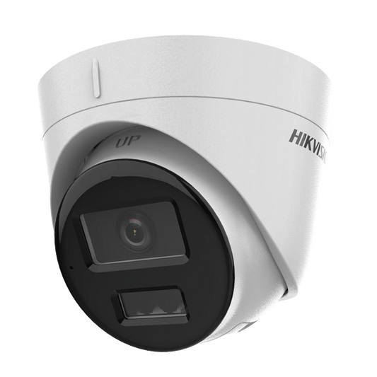 Domo IP 4 Megapixel / Lente 2.8 mm / Dual Light (30 mts IR + 30 mts Luz Blanca) / Micrófono Integrado / Antivandálico IK08 / ACUSENSE Lite / Exterior IP67 / H.265 / PoE / ONVIF / Micro SD