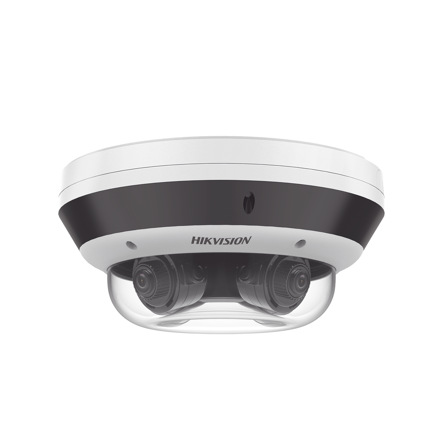 PanoVu Series / Vista Panorámica 360º / 4 Lentes Mot. 2.8 a 12 mm (4 Megapixel por Lente) / 16 Megapixel en Total / WDR 120 dB / DARKFIGHTER / Exterior IP67 / IK10 / PoE+ / 30 mts IR / Micro SD