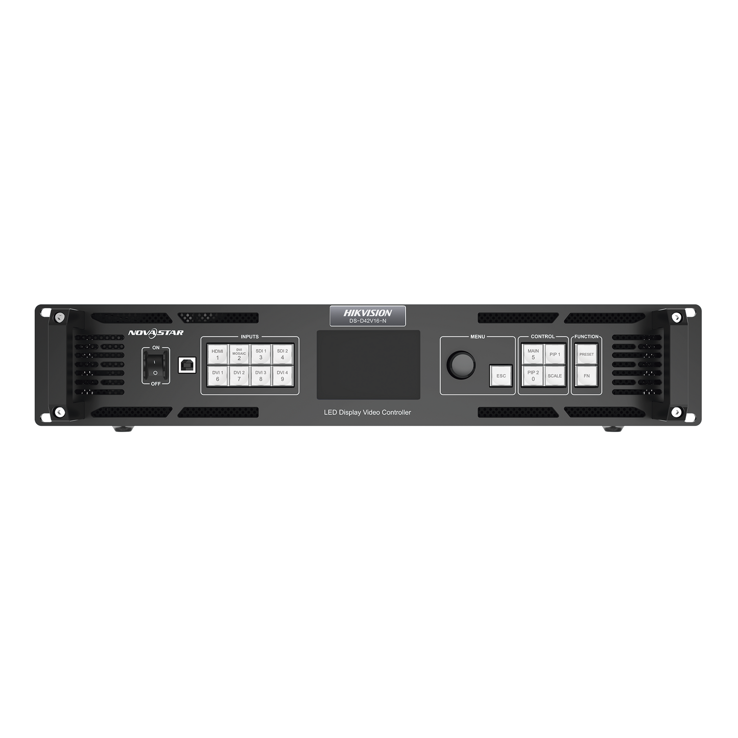 Controlador para Videowall / Hasta 10MP / 16 Salidas de Video / Comoatible con Pantallas LED para Interior / Compatible con DS-D4415FI-CAF y DS-D4409CI-ZWDB
