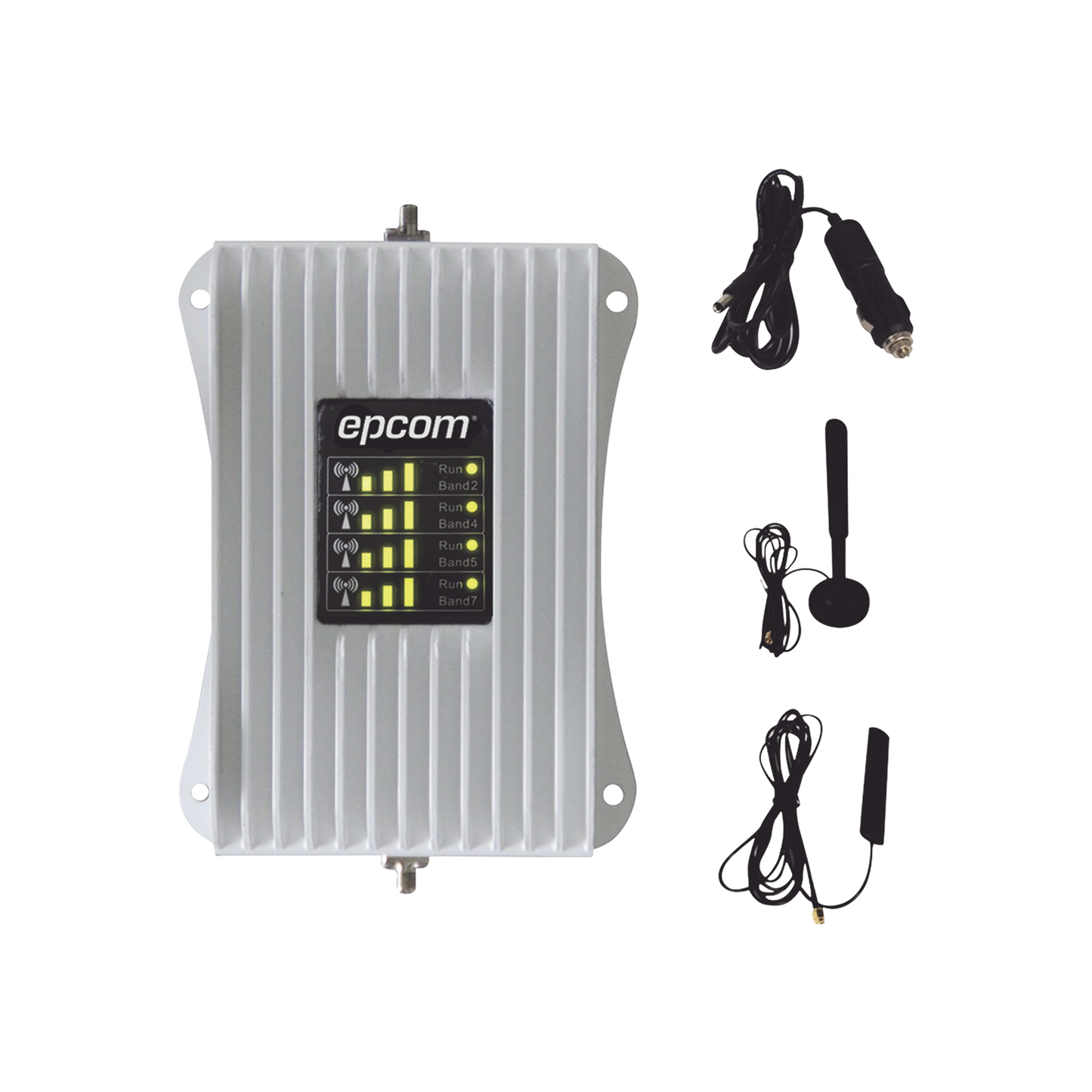 KIT Amplificador de Señal Celular Para Vehículo/ Soporta y Mejora la Señal Celular 5G, 4G LTE/ Múltiples Operadores, usuarios y dispositivos/ Ideal para Vehículo tipo Camioneta, Pick up o Sedán.