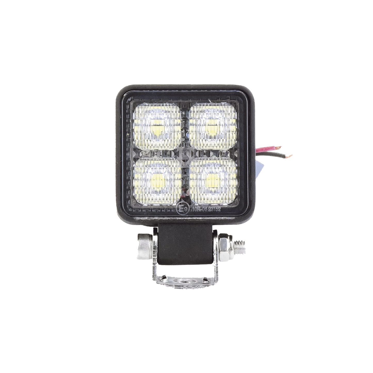 Luz de trabajo de 4 LED de 10 Watt, 12-24 Vcd, 800 lúmenes