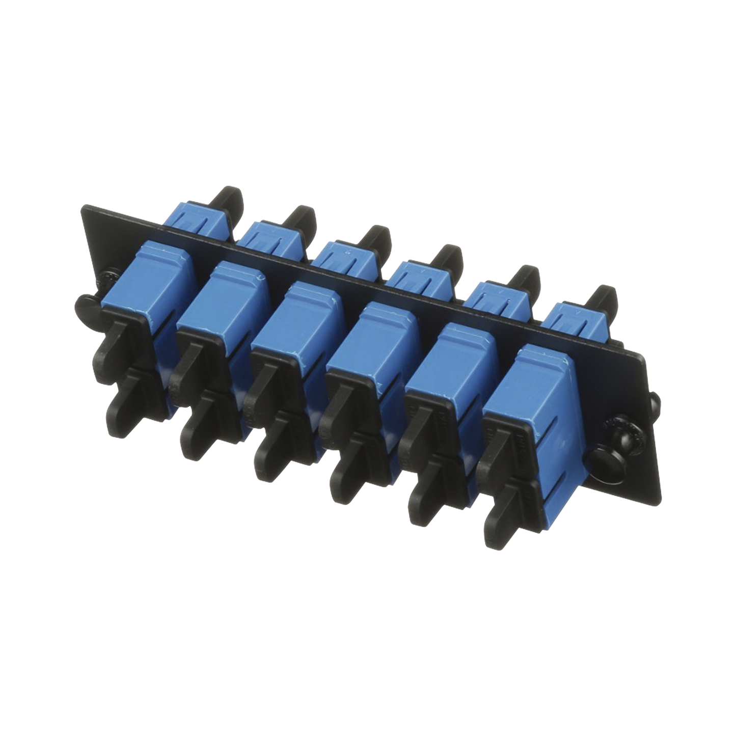 Placa Acopladora de Fibra Optica FAP, Con 6 Conectores SC Duplex (12 Fibras), Para Fibra Monomodo OS1/OS2, Color Azul