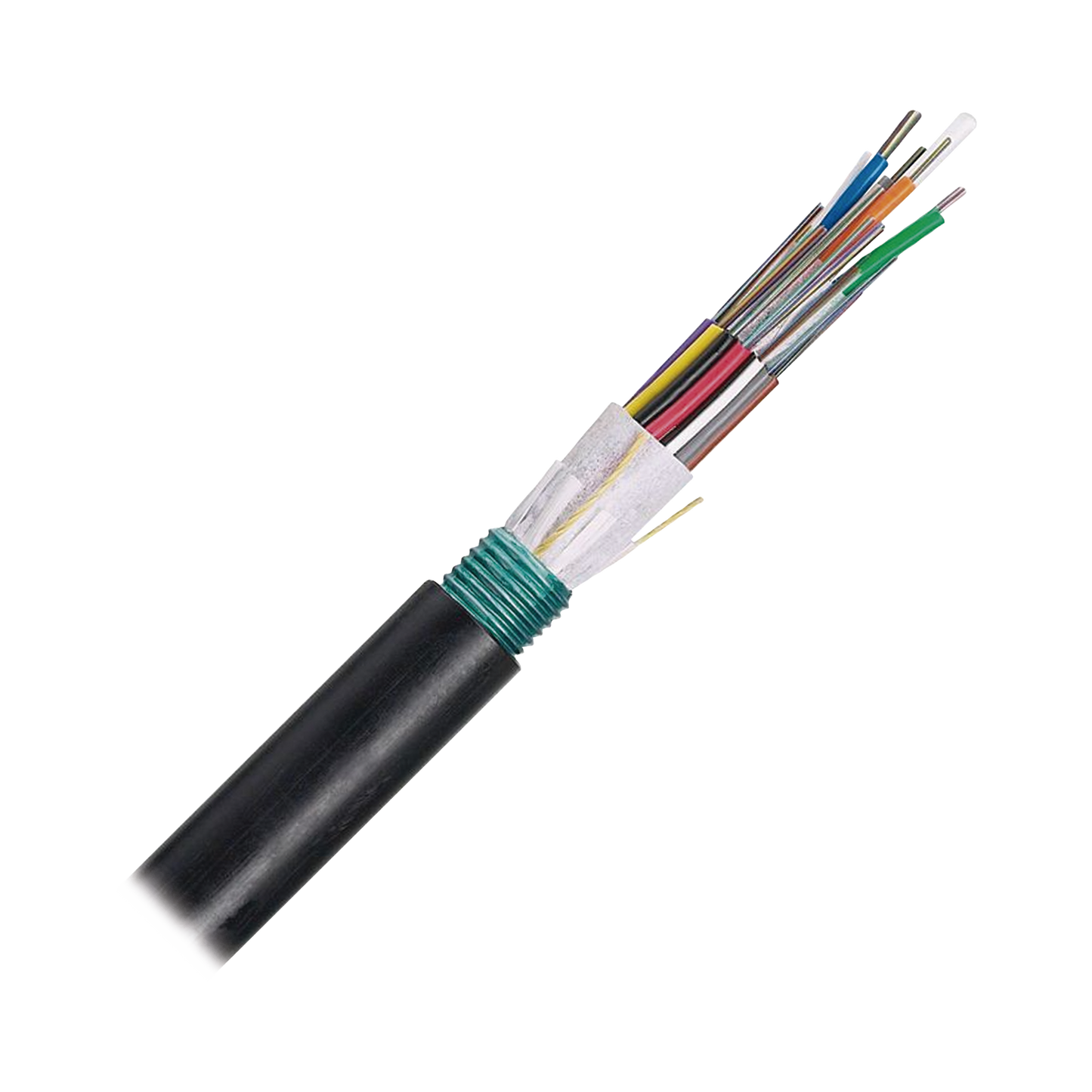 Cable de Fibra Óptica 6 hilos, OSP (Planta Externa), Armada, MDPE (Polietileno de Media densidad), Multimodo OM3 50/125 Optimizada, Precio Por Metro