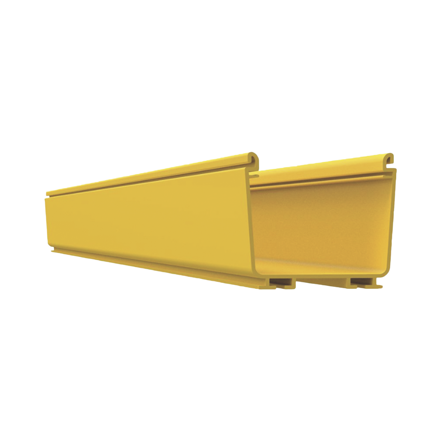Canaleta FiberRunner™ 4X4, de PVC Rígido, Color Amarillo, 2 m de Largo