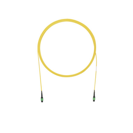 Cable de Interconexión de 12 Fibras Ópticas Monomodo OS2, de PanMPO Hembra a PanMPO Hembra, Polaridad A, LSZH, de 1.5 Metros