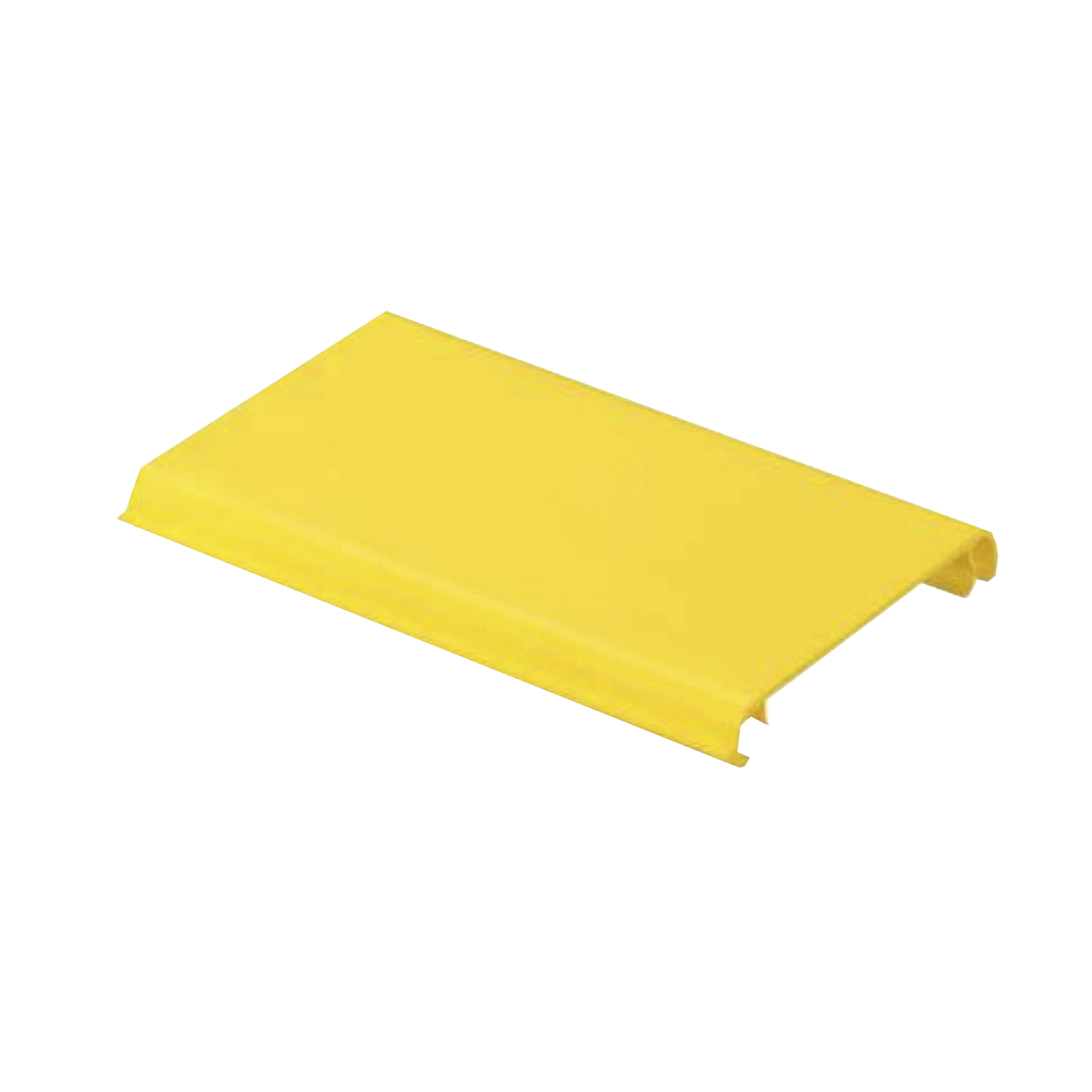 Tapa Con Bisagra a Presión Para Canaleta FiberRunner™ FR4X4YL2, de PVC Rígido, Color Amarillo, 2 m de Largo