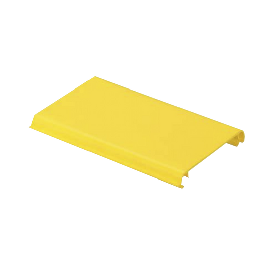 Tapa Con Bisagra a Presión Para Canaleta FiberRunner™ FR4X4YL6, de PVC Rígido, Color Amarillo, 1.8 m de Largo