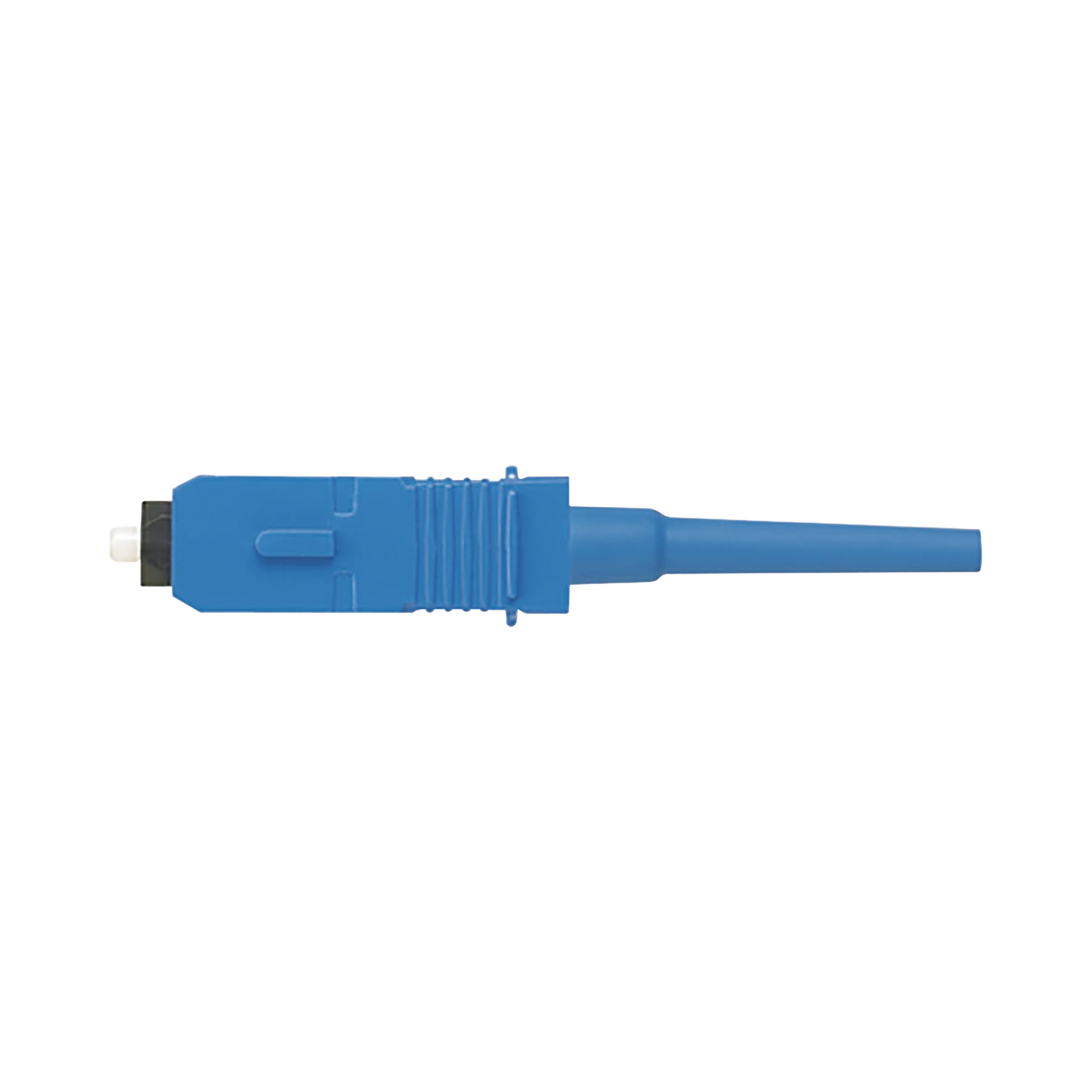 Conector de Fibra Óptica SC Simplex OptiCam, Monomodo 9/125 OS2, Pre-pulido, Color Azul