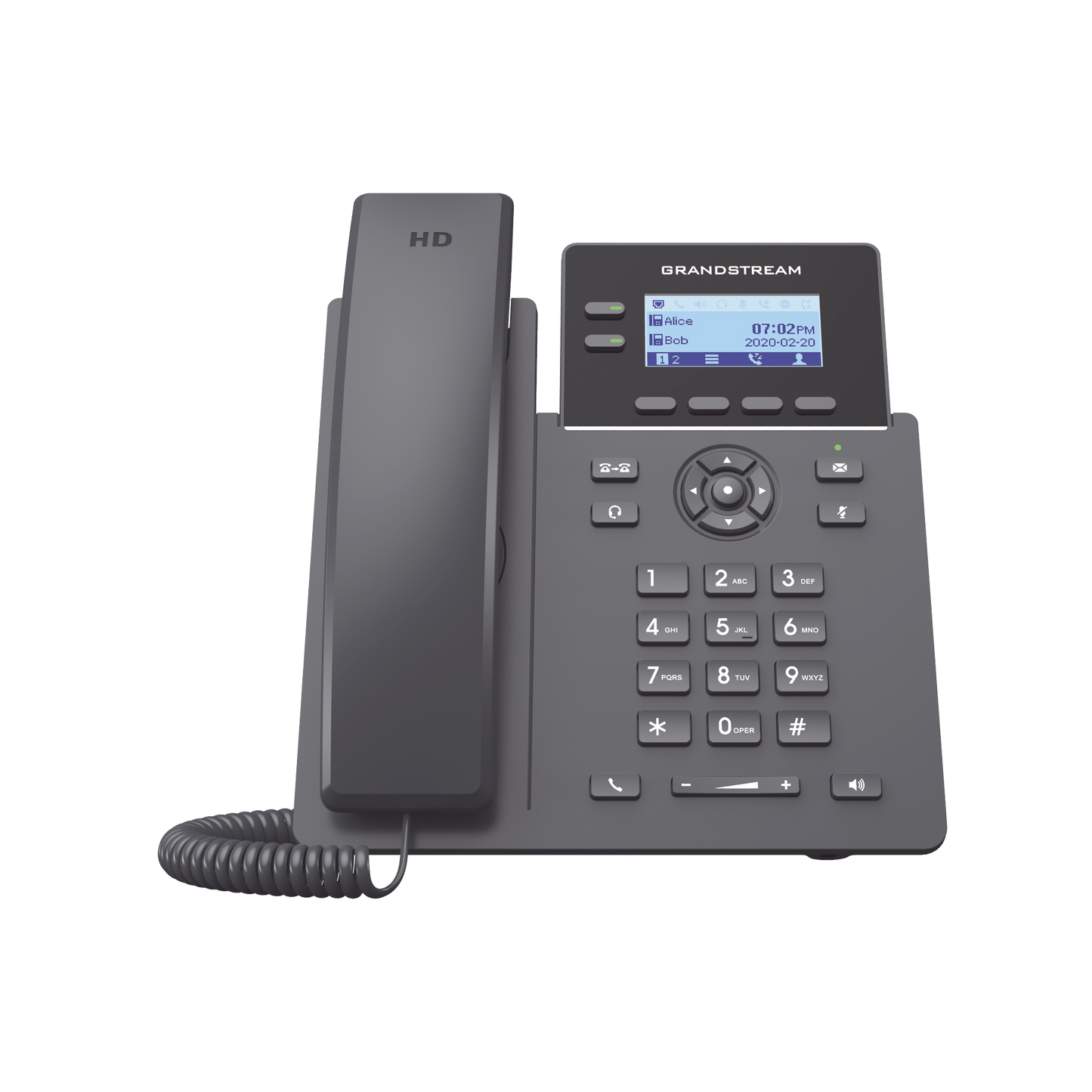 Teléfono IP Grado Operador, 2 líneas SIP con 4 cuentas, codec Opus, IPV4/IPV6 con gestión en la nube GDMS