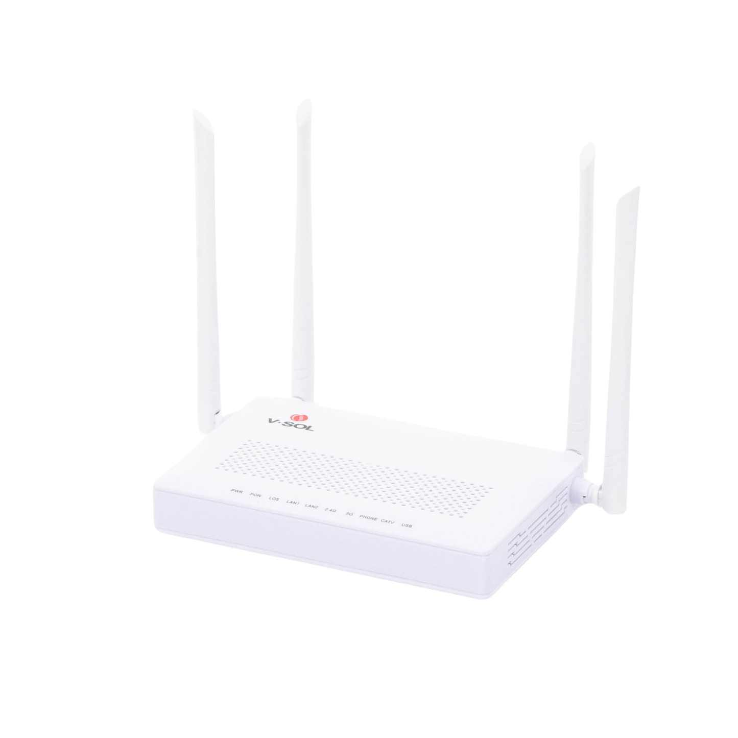 ONU Dual GPON/EPON con Wi-Fi AC de doble banda, 1 puerto SC/APC + 2 puertos LAN Gigabit + 1 puerto FXS + 1 Puerto CATV