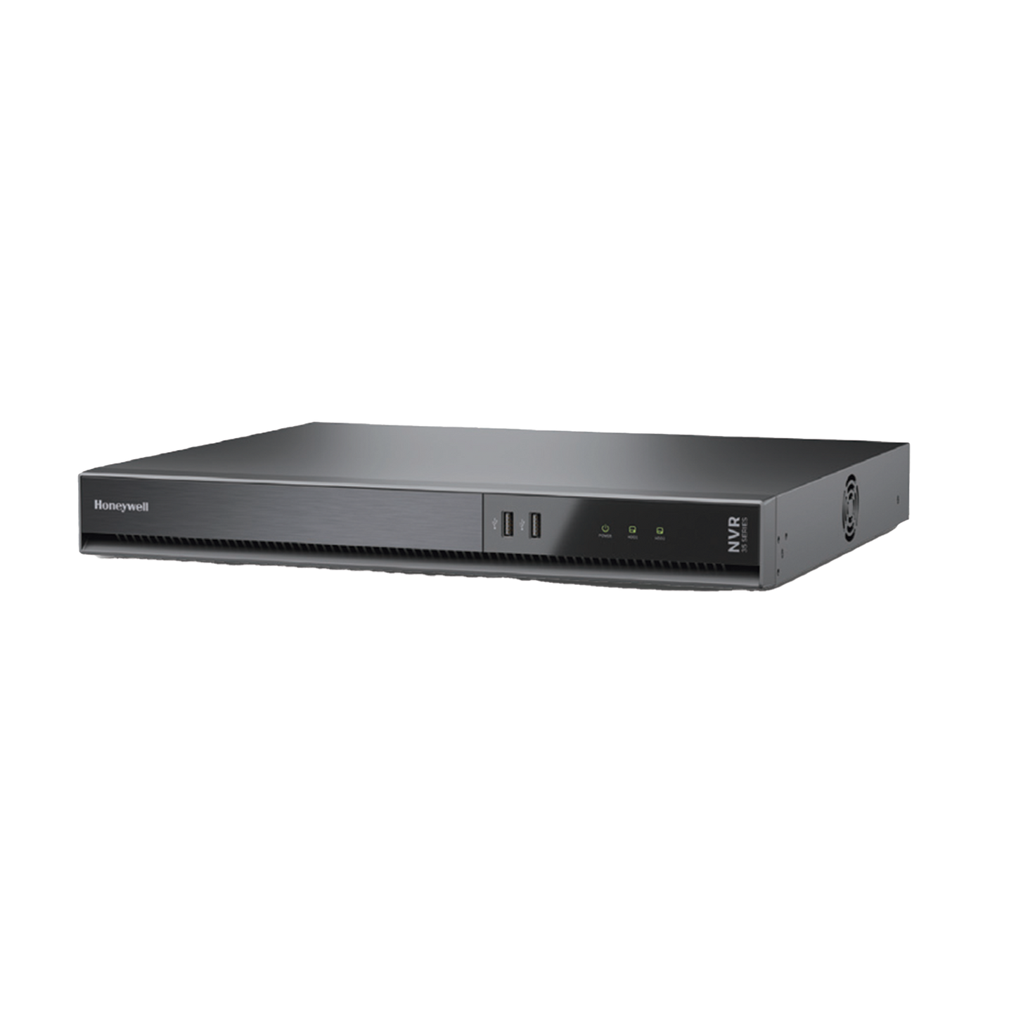 NVR 8 Megapixel (4K) / 16 Canales / 16 Puertos PoE+ / H.265 / 2 Bahías de Disco Duro (No incluidos) / ONVIF / NDAA / Soporta IA / Serie 35 / Audio y Alarmas I/O / Honeywell Security