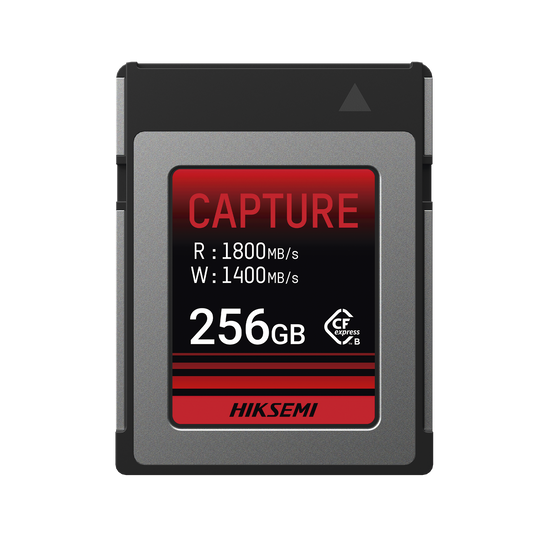 Memoria CFexpress tipo B / Clase 10 de 256 GB / Especializada para Cámaras de Fotografía y Video  / 1800 MB/s Lectura / 1400 MB/s Escritura