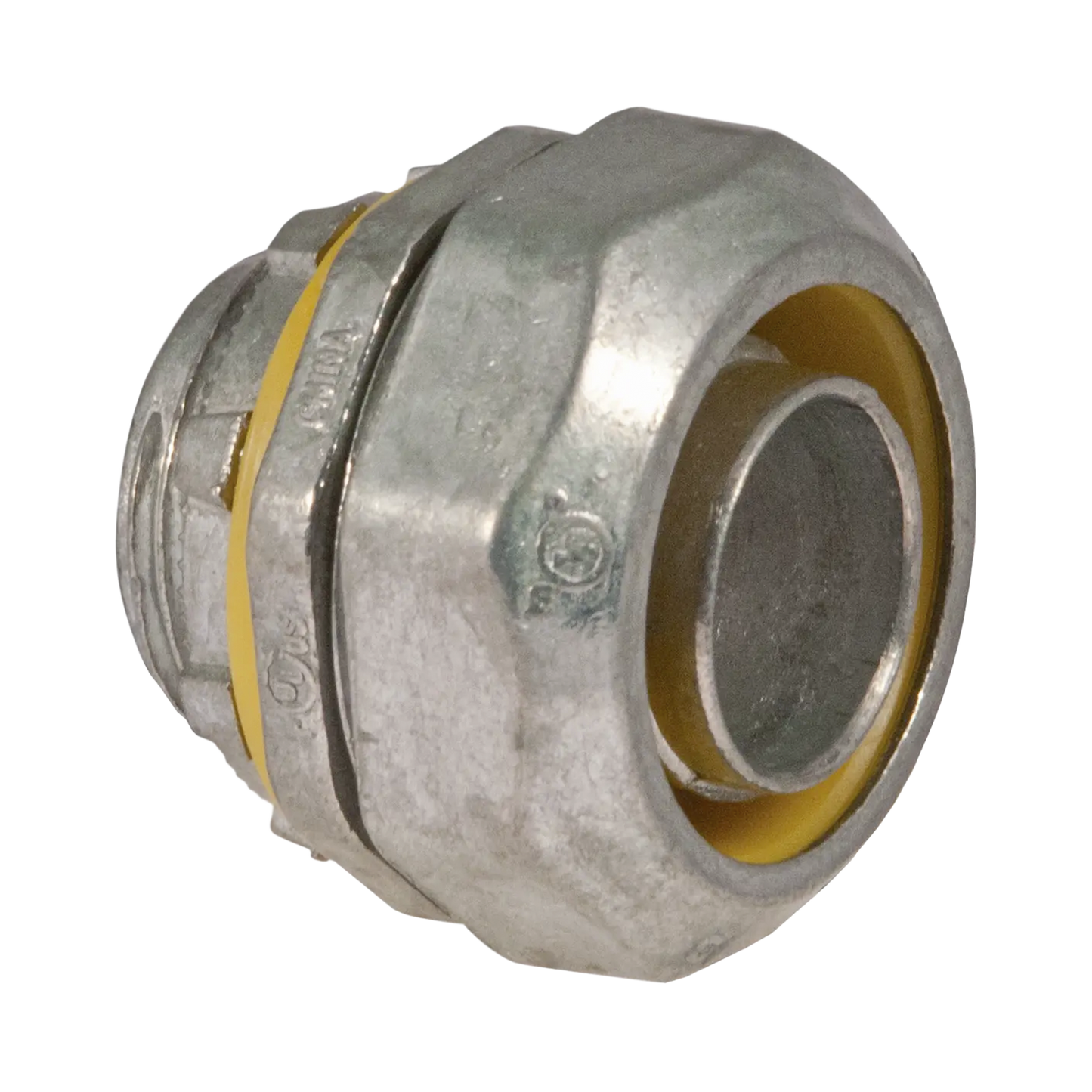 Conector recto metálico para tubería liquidtight de 1/2" (13 mm).