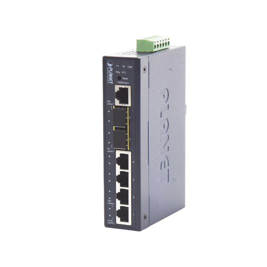 Switch Industrial Administrable Capa 2 con 4 Puertos 10/100/1000T y 2 Puertos SFP 1G/2.5G