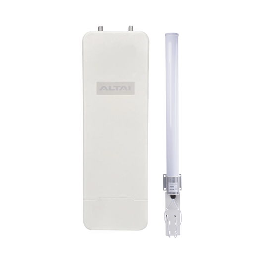 Super Kit WiFi Omnidireccional para WISP, Hasta 300 m de Cobertura, El Kit Incluye Punto de Acceso C1XN+ y Antena Omnidireccional  de 10 dBi