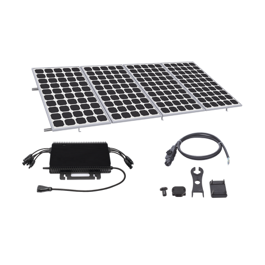 Kit Solar para Interconexión de 2.2KW de Potencia Pico 220Vcc con Microinversor y 4 Módulos de 550 W (Incluye Montaje )