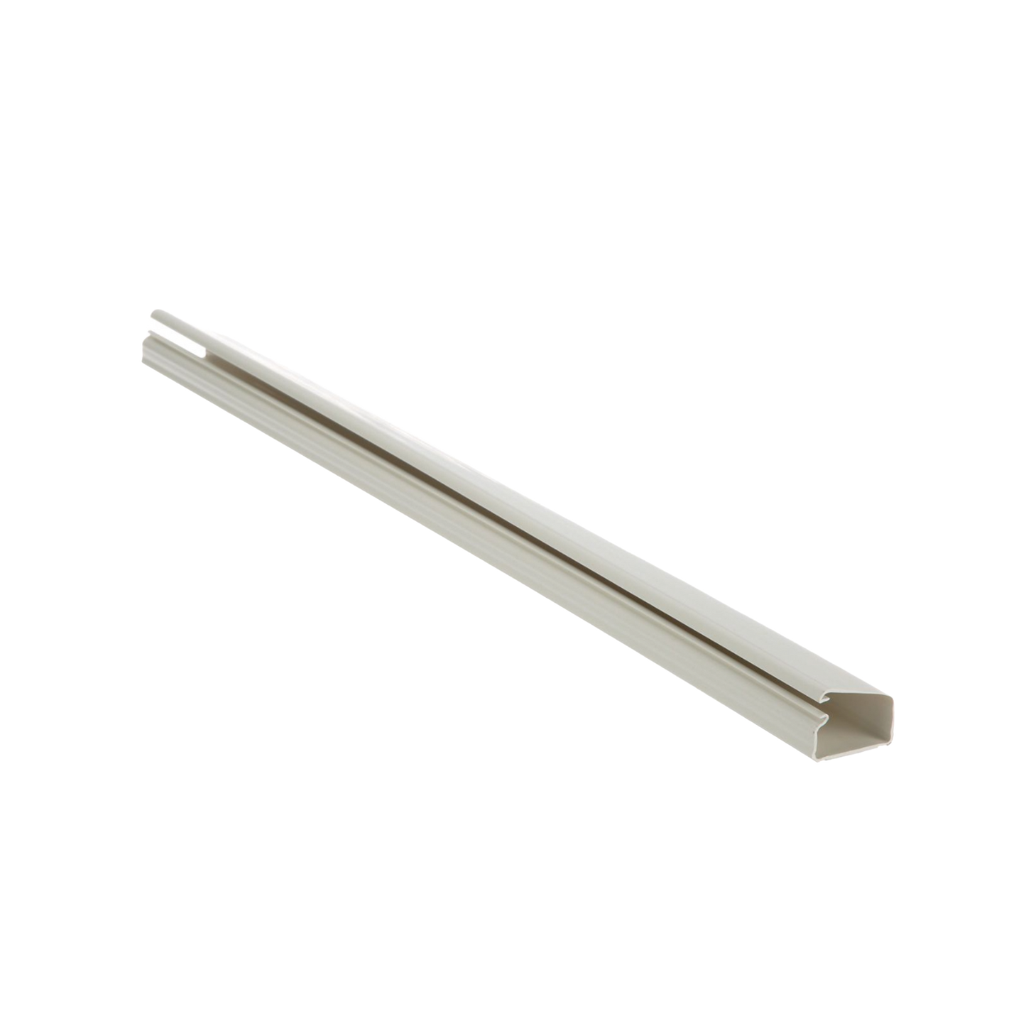 Canaleta LD10 de PVC rígido, con cinta adhesiva para instalación sin herramientas, de 38.4 x 24 x 3048 mm, Color Blanco Mate