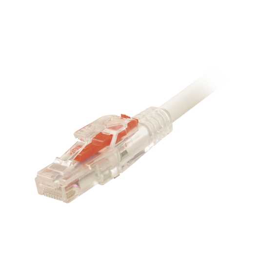 Patch Cord LockIT™ Cat6 UTP, CM/LS0H, 3ft, Color Blanco, 26 AWG