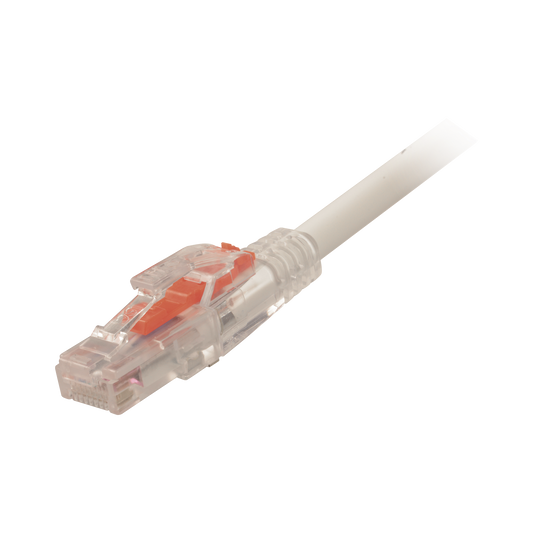 Patch Cord LockIT™ Cat6 UTP, CM/LS0H, 5ft, Color Blanco, 26 AWG