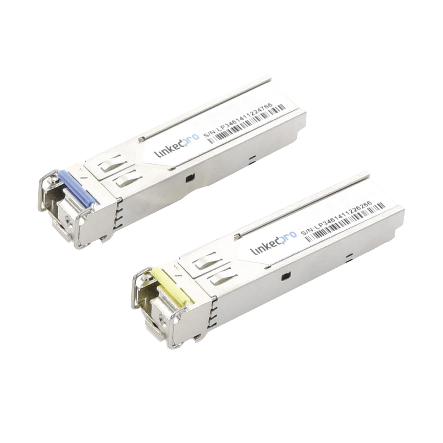 Transceptores Industriales SFP+ Bidireccionales (Mini GBIC) / Monomodo / 10 Gbps / Conector LC / Hasta 10 km de Distancia / 2 Piezas