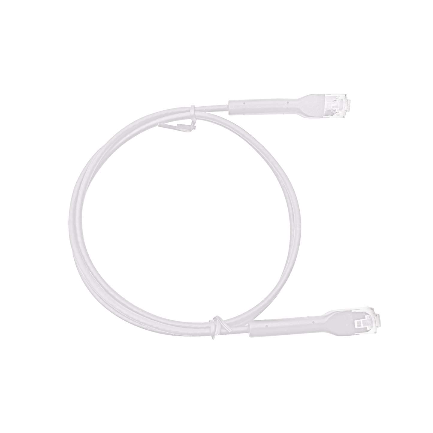 Cable de Parcheo Ultra Slim Con Bota Flexible UTP Cat6 - 0.20 cm Blanco Diámetro Reducido