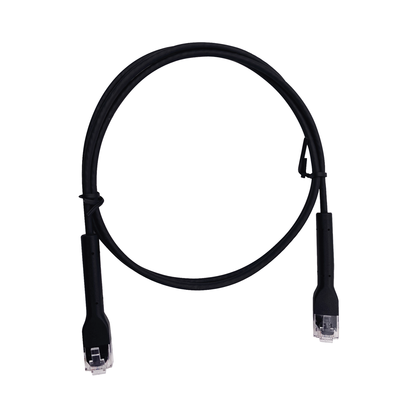 Cable de Parcheo Ultra Slim Con Bota Flexible UTP Cat6 - 5 m Negro Diámetro Reducido