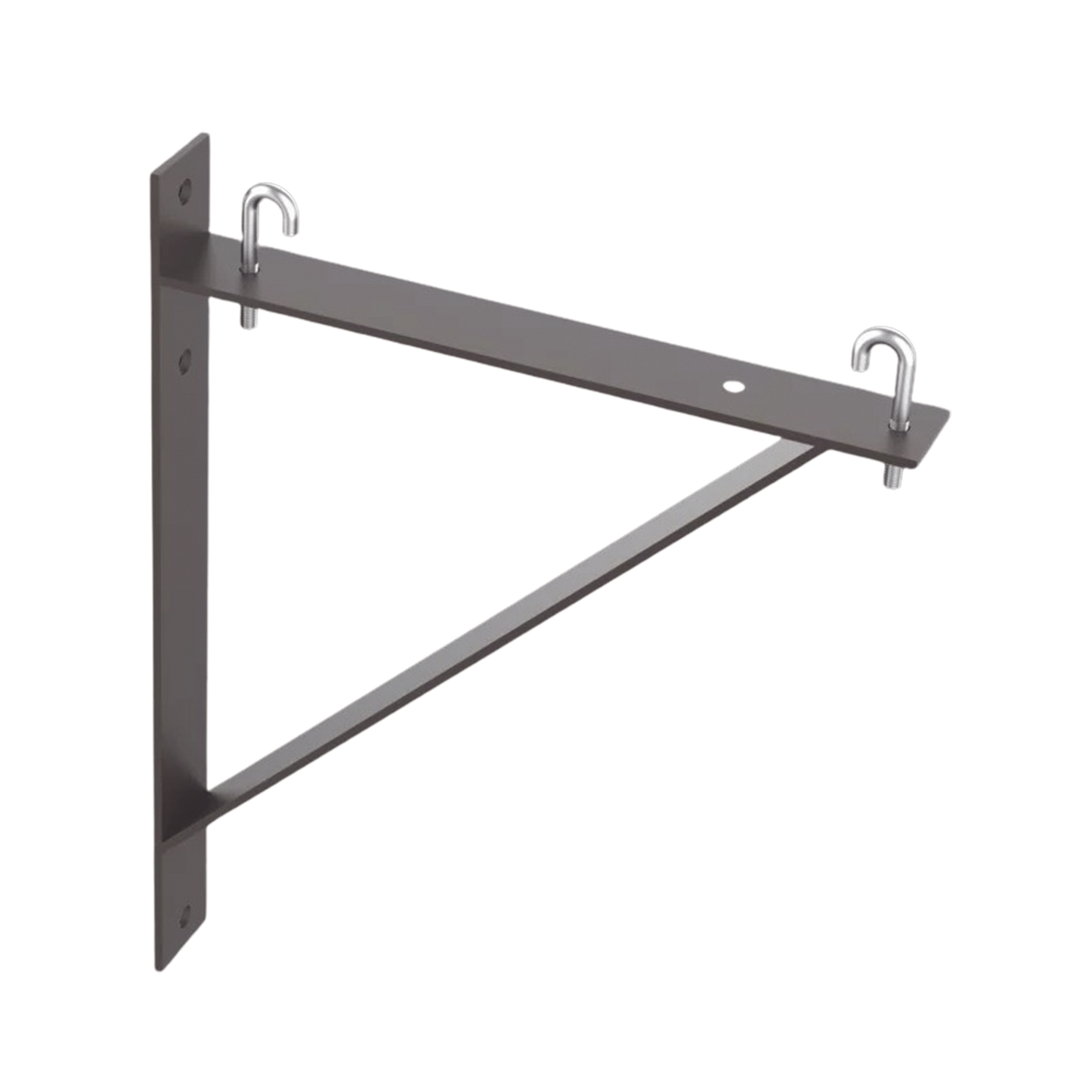 Kit de Soporte Triangular a Pared, Para Escalerillas de 12 y 6 in de Ancho, de Acero, Color Negro