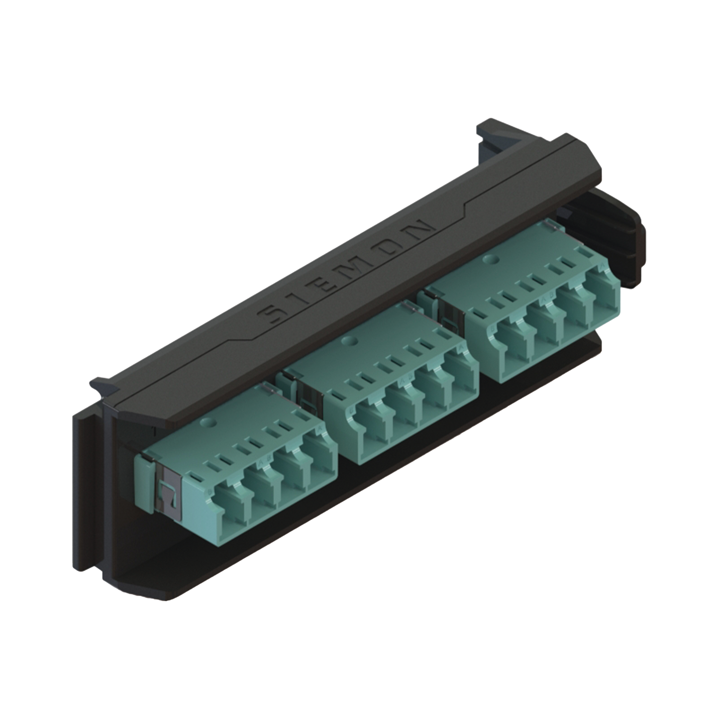 Placa Acopladora LightVerse, 6 Conectores Dúplex LC/UPC, Acepta hasta 12 fibras Multimodo OM3 y OM4  (No Shuttered)
