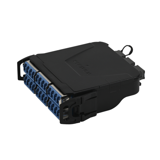 Módulo Plug & Play LightVerse, Hasta 24 fibras, Base 8 Hembra, "Shuttered" LC/UPC para fibra Monomodo, UL Loss