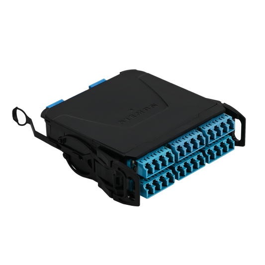 Módulo Plug & Play LightVerse, Hasta 24 fibras, Base 12 Hembra, "Shuttered" LC/UPC para fibra Monomodo, UL Loss