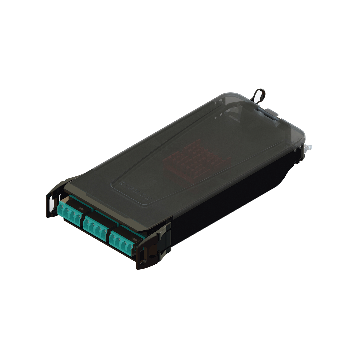 Cassette para empalme (Fusión) LightVerse, Hasta 12 fibras, Conectores  LC/UPC "Shuttered", para fibra Multimodo OM3, 900um, 1 metro