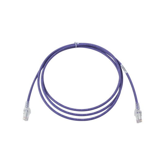 Patch Cord MC6 Modular Cat6 UTP, CM/LS0H, 7ft, Color Violeta, Versión Bulk (Sin Empaque Individual)