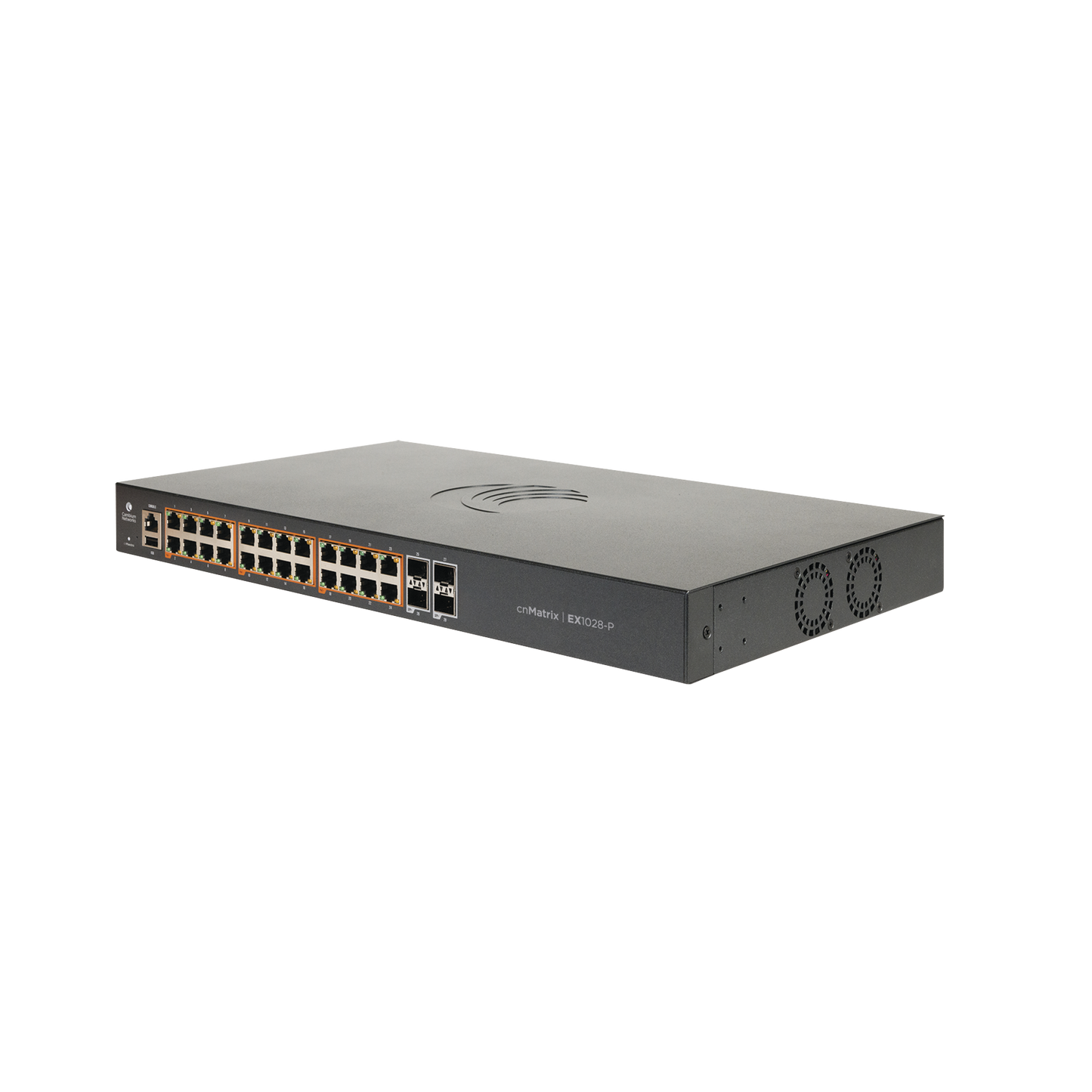 Switch cnMatrix EX1028  de 24 puertos PoE 802.3af/at, 200 W, Gigabit Ethernet y 4 SFP, Capa 2,  gestión en la nube