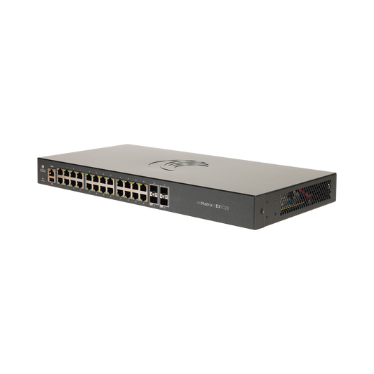 Switch cnMatrix EX1028  de 24 puertos Gigabit Ethernet y 4 SFP, Capa 2,  gestión en la nube