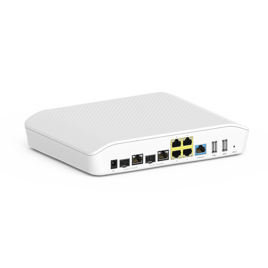 Router/Firewall SD-WAN NSE3000 / 2 puertos WAN Gigabit + 2 SFP combo / 4 puertos LAN Gigabit / Gestión Unificada de Amenazadas / Administración desde la Nube con cnMaestro / Hasta 300 dispositivos